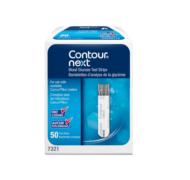 Contour® Next Blood Glucose Test Strip, 50 Strips
