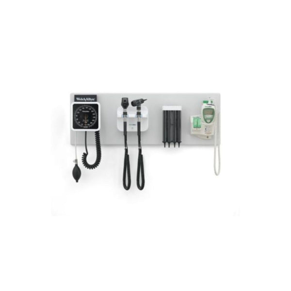 Welch Allyn® Green Series™ 777 Integrated Diagnostic Wall System, With Kleenspec Dispenser, Wall Aneroid