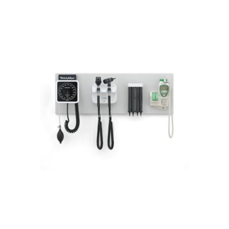 Welch Allyn® Green Series™ 777 Integrated Diagnostic Wall System, With Kleenspec Dispenser, Wall Aneroid