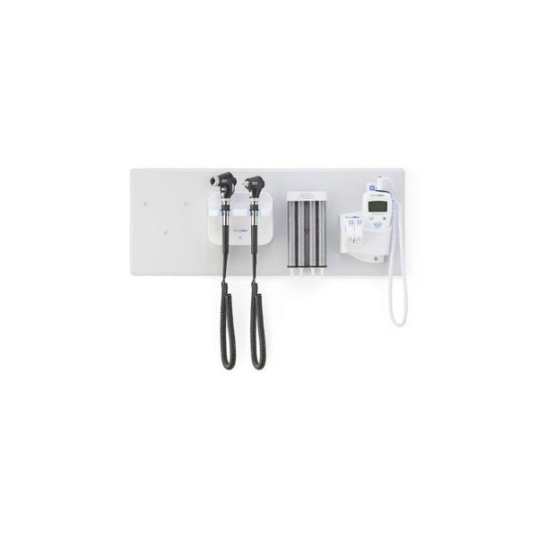 Welch Allyn Green Series 777 Integrated Diagnostic Wall System, With Panoptic Led Ophthalmoscope, Macroview Basic LED Otoscope, Bp Aneroid, Ear Specula Dispenser, SureTemp Thermometer