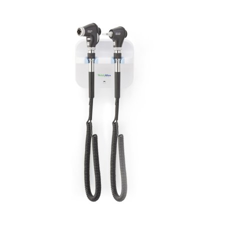 Welch Allyn Green Series 777 Integrated Diagnostic Wall System, With Panoptic Basic Led Ophthalmoscope, Macroview Basic LED Otoscope