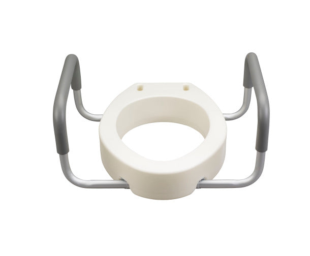 Premium Raised Toilet Seat with Removable Arms