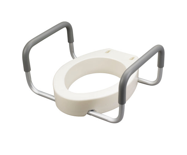 Premium Raised Toilet Seat with Removable Arms