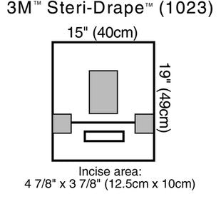 Bx/10 Drape Aperture/Pouch 18 x 15.25IN