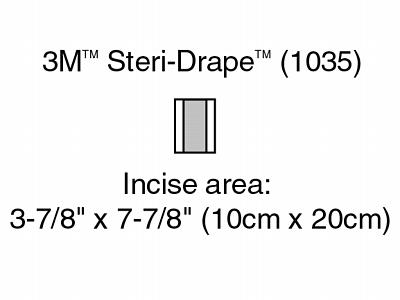 Bx/10 Drape Aperture 10 x 20CM Med