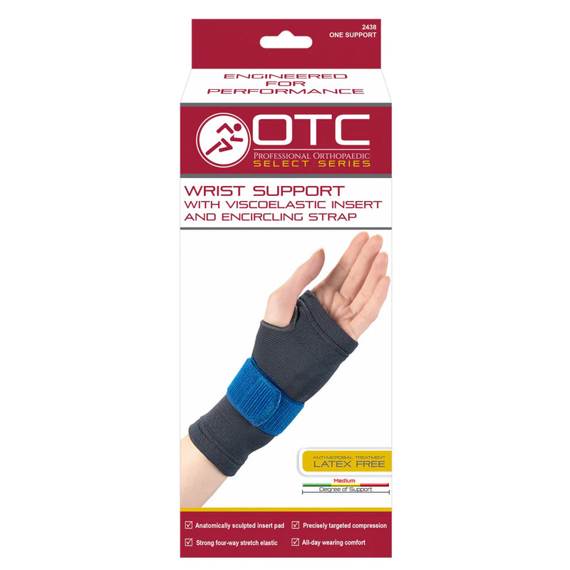 Ea/1 Otc Elastic Wrist Support W/ Compression Gel Insert, Right Side, Large (7.5-8.25")