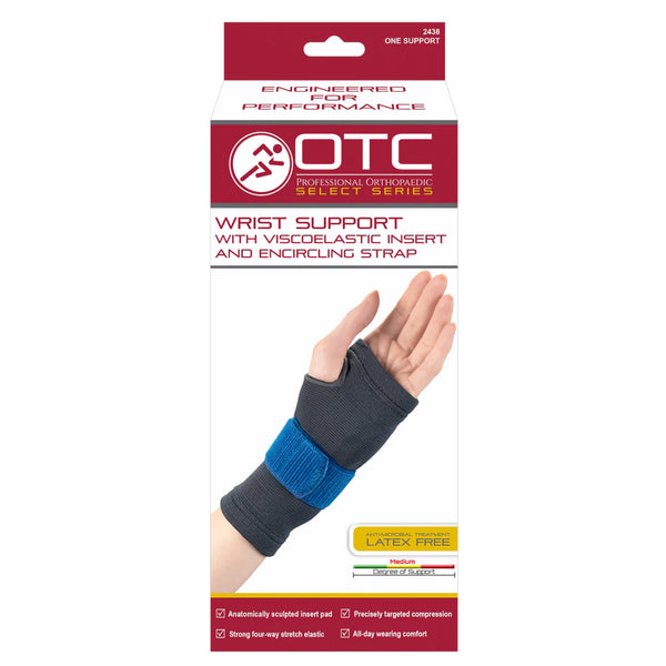 Ea/1 Otc Elastic Wrist Support W/ Compression Gel Insert, Right Side, Small (6-6.75")