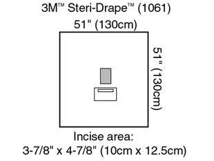 Bx/10 Drape Special Incise w/Pouch 130 x 130CM