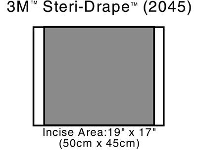 Bx/10 Drape-Steri 2In Incise 50 X 45Cm