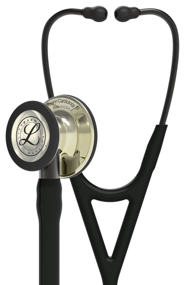 Ea/1 Littmann Classic Iii Stethoscope 27" Black W/ Champagne Finish Adult & Pediatric Chestpiece W/ Open Bell Single-Piece Tunable Diaphragm No Rubber Latex Or Phthalate Plasticizers