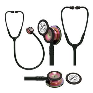 Ea/1 Littmann Classic Iii Stethoscope 27" Tube Black W/ Rainbow Finish Adult & Pediatric Chestpiece W/ Open Bell Single-Piece Tunable Diaphragm No Rubber Latex Or Phthalate Plasticizers