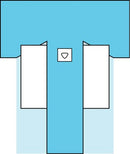 Bx/8 Drape One Piece Hip W/Pouches