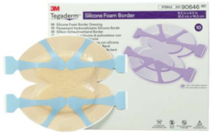 Bx/5 Tegaderm Silicone Foam Border Heel & Contour 15Cm X 15Cm