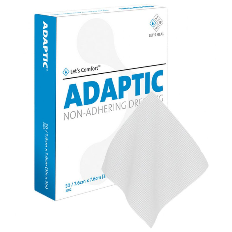 Bx/50 Adaptic Non-Adhering Dressing 3" X 3" Knitted Sterile Petrolatum Emulsion Impregnated Cellulose Acetate Fabric (Was Jnj 2012- Same Product)