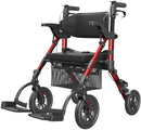 Empower Rollator Deluxe 8" Wheels Red