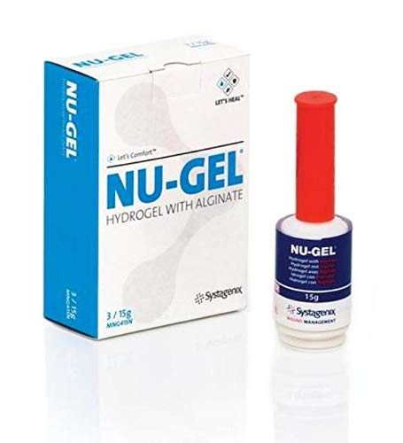 Bx/10 Nu-Gel Hydrogel W/ Alginate 15G Ampoules Transparent For Granulating & Epithelizing Wounds