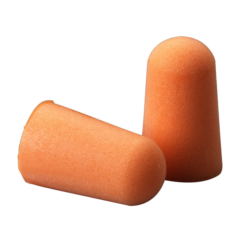 Bx/200Pr Ear Plug Polyurethane Foam Uncorded Orange Tapered Hypoallergenic