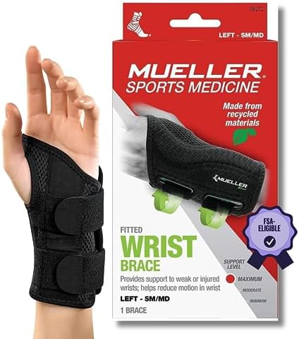 Ea/1 Otc Medium Low Profile Wrist Brace Right Hand Md (6 1/2" - 7 3/4")Wrist (8" - 9 1/4")Palm Padded Molded Adjustable Hook & Eye Fastener Latex-Free