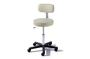 Ritter® 273 Air Lift Stool with Back, Obsidian (Black)