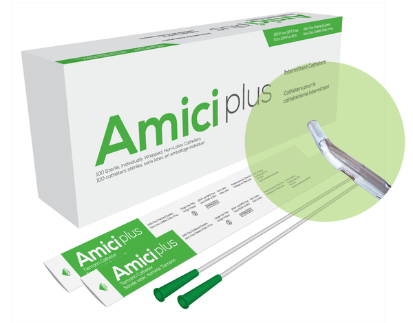 Amici Plus Male Tiemann Intermittent Catheter