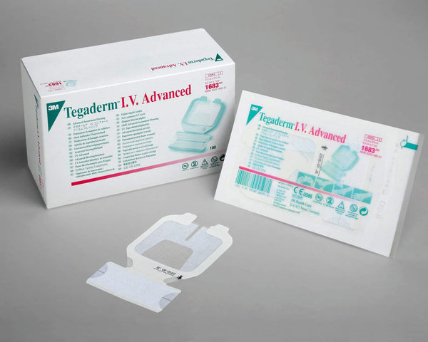 Bx/100 3M Tegaderm I.V. Advanced Securement Dressing, 7Cm X 6.5Cm