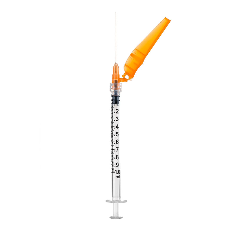 SOL-CARE 3ml Luer Lock Syringe w/Safety Needle 21G*1 1/2 (needle aside)