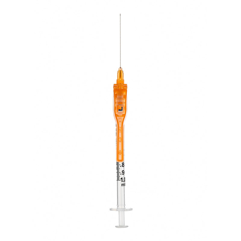 BX/50 - SOL-CARE 3ml Luer Lock Syringe w/Safety Needle 23G*1 (needle aside)