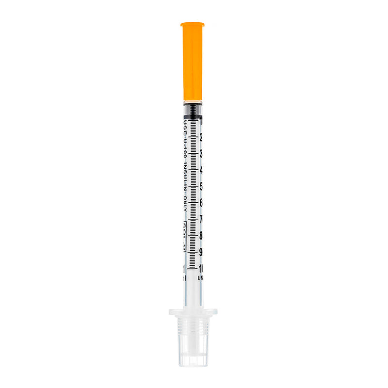 BX/100 - SOL-M 1ml Insulin Syringe w/Fixed Needle 27G*1/2(U-100 Insulin Only)(PE Bag)