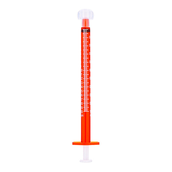 BX/100 - SOL-M 3ml Oral Dispensing Syringe Amber w/Tip Cap