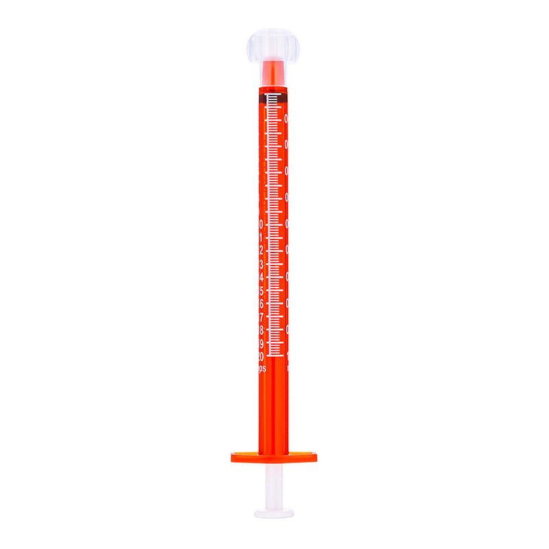 BX/100 - SOL-M 3ml Oral Dispensing Syringe Clear w/Tip Cap