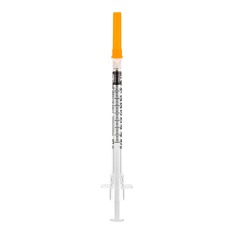 BX/100 - SOL-M 1ml Luer Lock Syringe w/Exch Needle 23G*1" (low dead space)