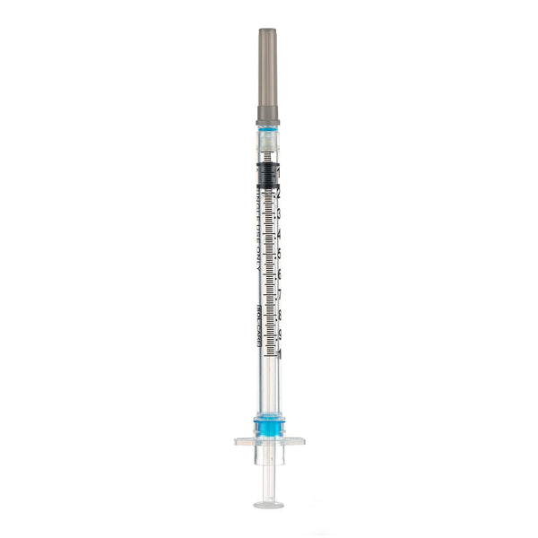 BX/100 - SOL-CARE 0.5ml TB Safety Syringe w/Fixed Needle 27G*1/2