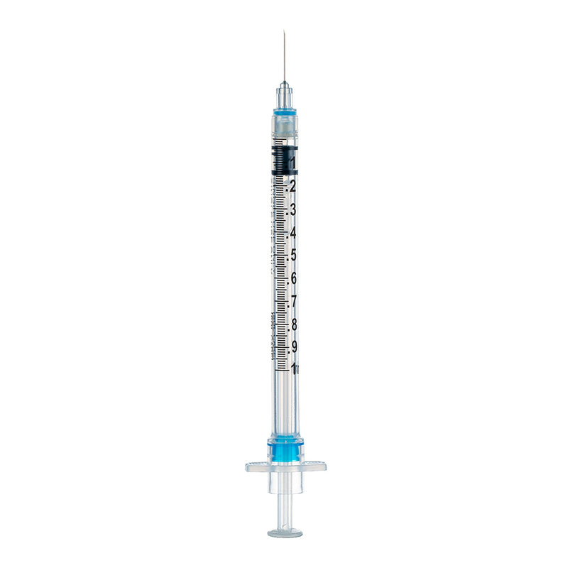 BX/100 - SOL-CARE 0.5ml TB Safety Syringe w/Fixed Needle 27G*1/2