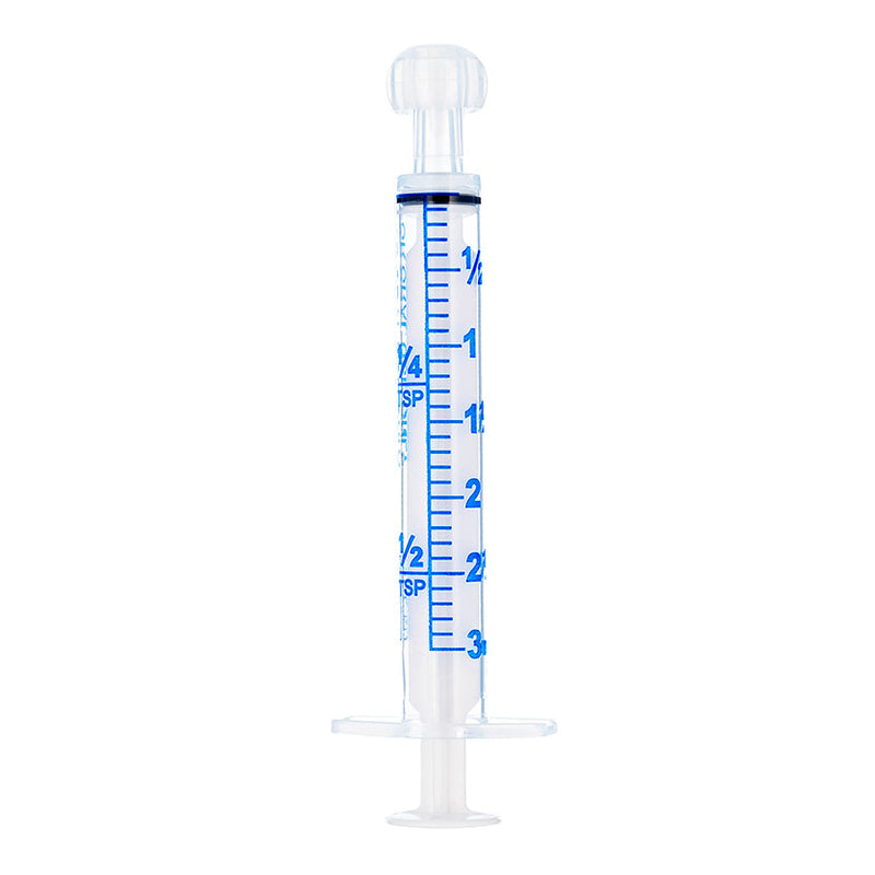 BX/100 - SOL-M 3ml Oral Dispensing Syringe Clear w/Tip Cap(Gasket type, bulk,non-sterile)