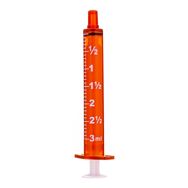 BX/100 - SOL-M 1ml Oral Dispensing Syringe Clear w/Tip Cap(Gasket type, bulk,non-sterile)