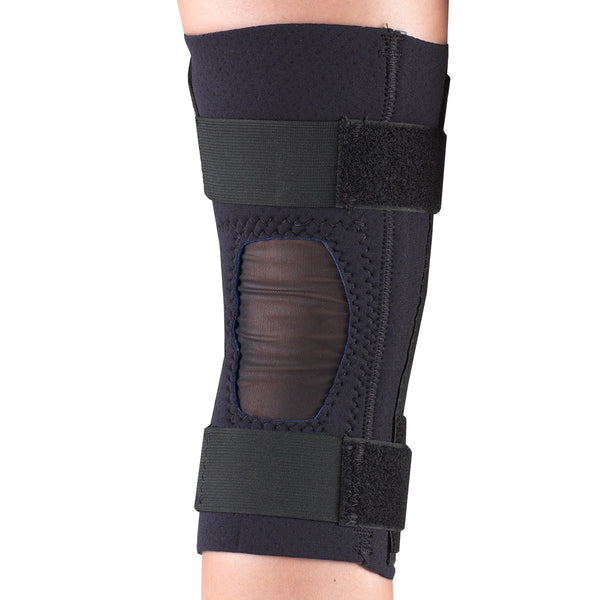 Ea/1 Champion Neoprene Medium Knee Stabilizer W/ Spiral Stays Xl (16 - 17 1/2") Left Or Right Black