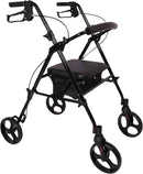 Rollator, Aluminum, 8" Wheels, Black