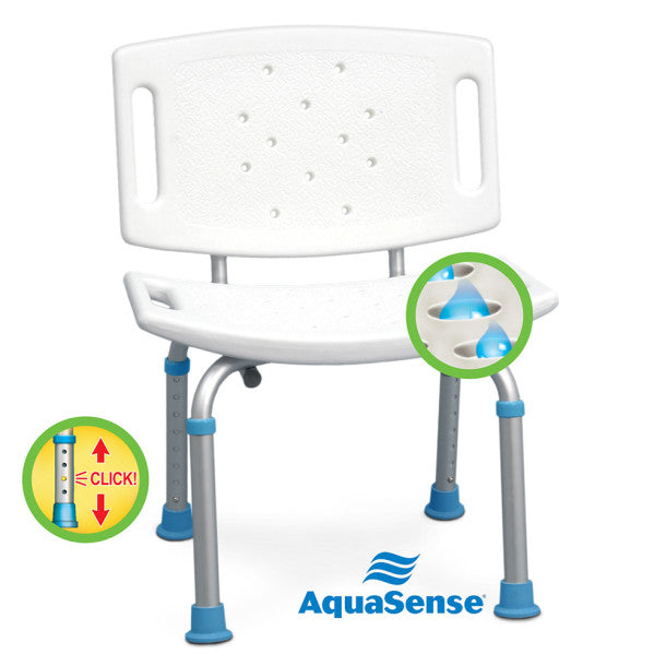 AquaSense Adjustable Bath Seat with Backrest