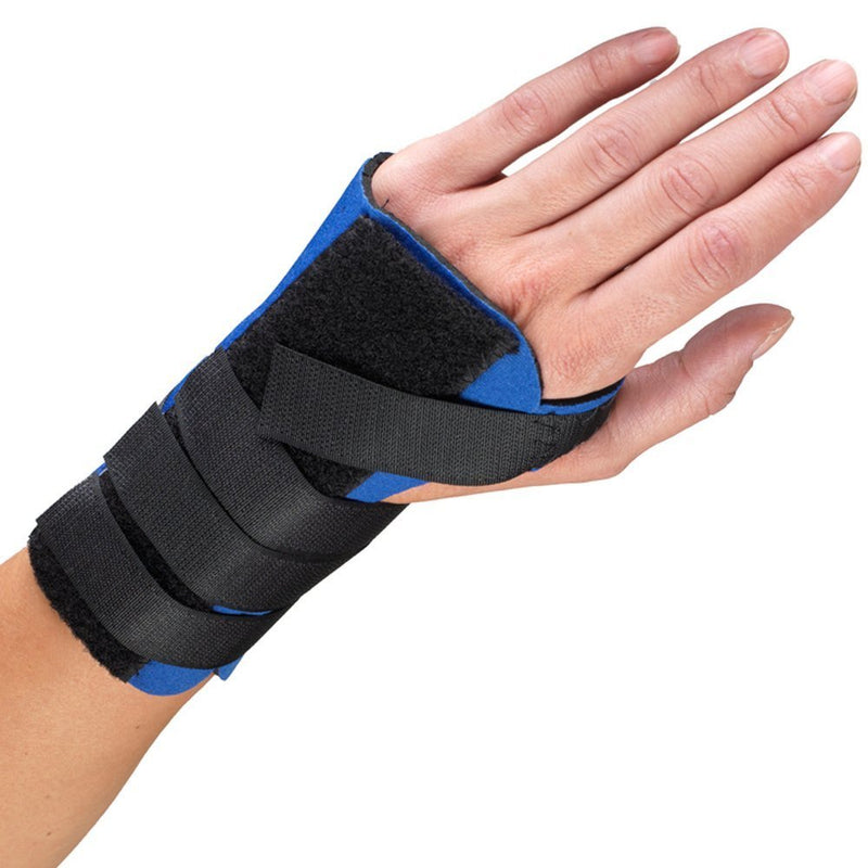 Ea/1 Champion Neoprene Maximum Cock-Up Wrist Splint Sm (4 3/4 - 6") Left-Side W/ Two Removable Metal Splints