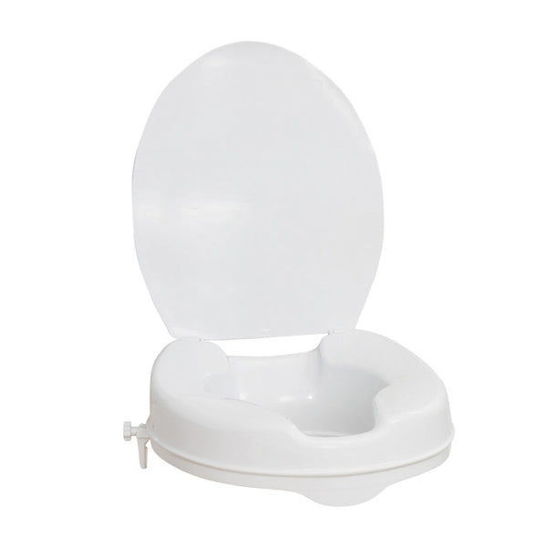 Raised Toilet Seat with Lid, 2"