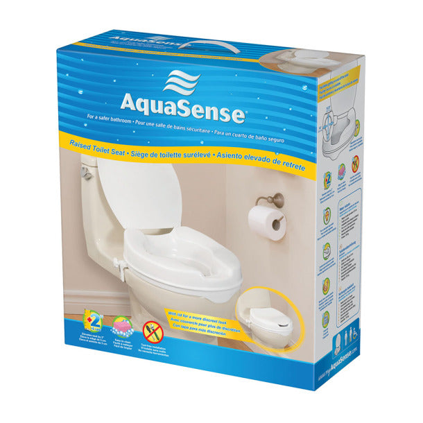 Raised Toilet Seat with Lid, 2"