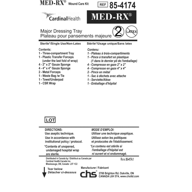 Major Dressing Tray