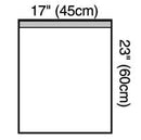 Bx/10 Steri-Drape Towel Drape 45x60cm Large Clear Sterile Polyethylene Film w/ Adhesive Strip Non-Li