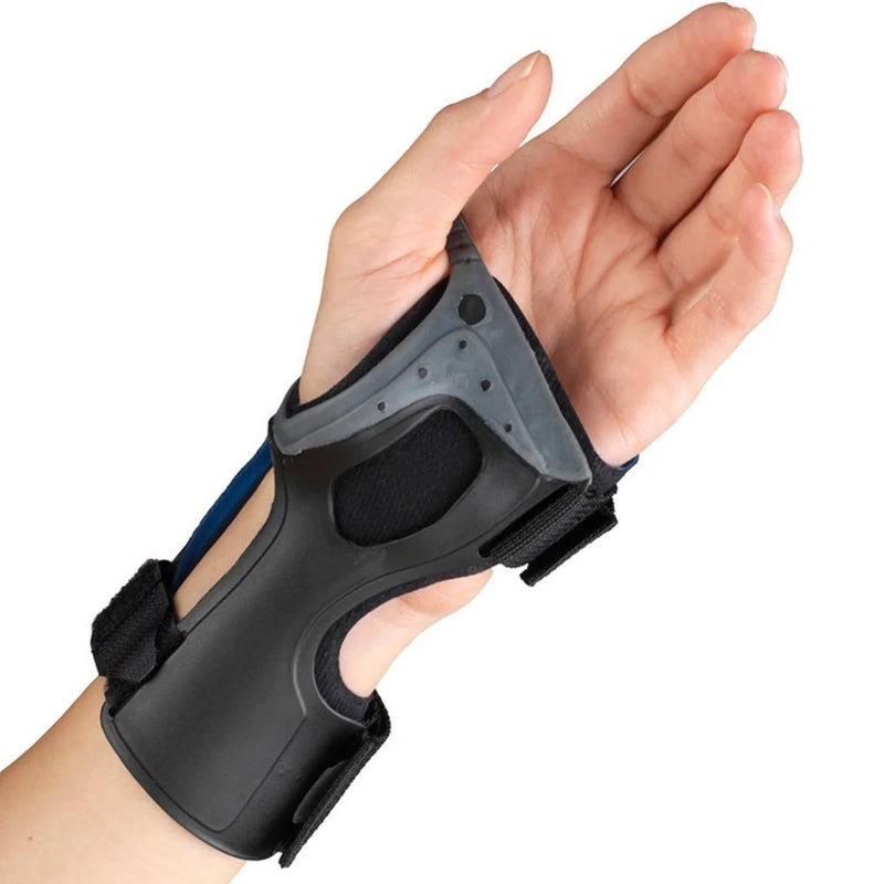 Ea/1 Otc Medium Low Profile Wrist Brace Left Hand Md (6 1/2" - 7 3/4")Wrist (8" - 9 1/4")Palm Padded Molded Adjustable Hook & Eye Fastener Latex-Free