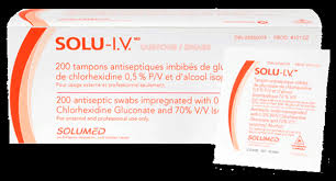 Bx/200 Solu-I.V. 0.5% Chlorhexidine Gluconate 70% Alcohol, Medium Swabs