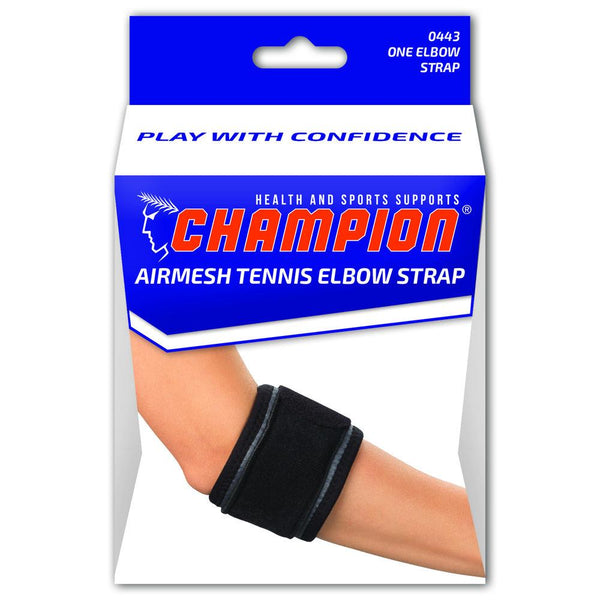 Tennis Elbow Strap Wiith Pad, White, Regular