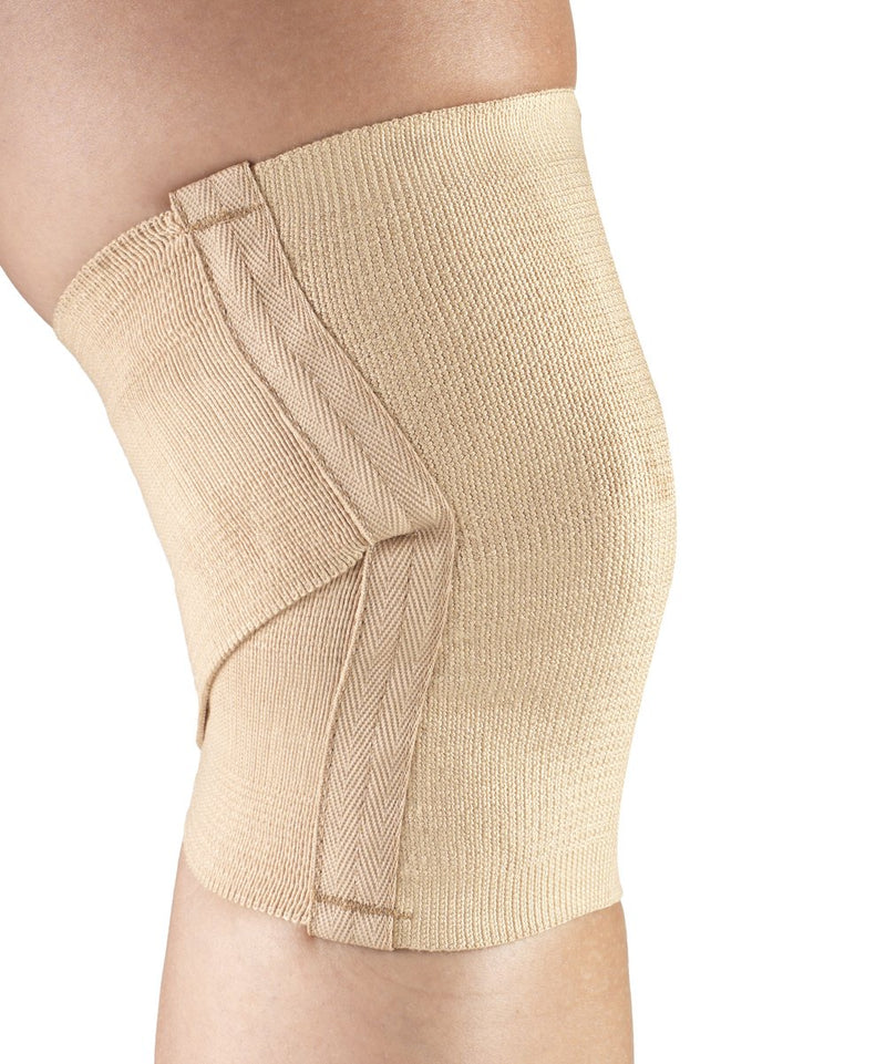 Ea/1 Champion Criss-Cross Knee Support W/ Spiral Stays Large (16 - 18 3/4)" Beige Stretch Elastic W/ Reinforced Non-Roll Edges