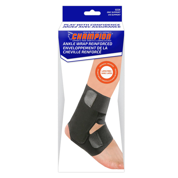 Ea/1 Champion Ankle Wrap Reinforced One Size 7" - 10 1/2"