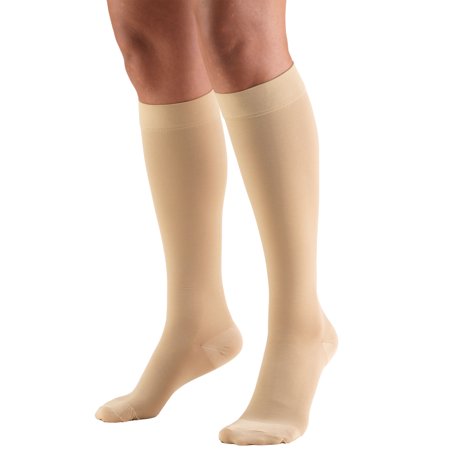 Pr/1 Truform Ladies' Trusheer 20-30Mmhg Knee-High Closed-Toe Lg (12 1/2 - 18") Beige Latex-Free