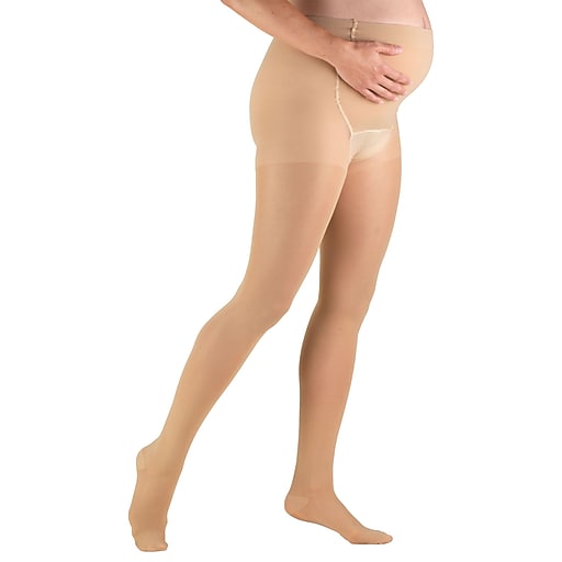 Ea/1 Ladies Maternity Trusheer 20-30Mmhg Pantyhose L (32-54") Beige